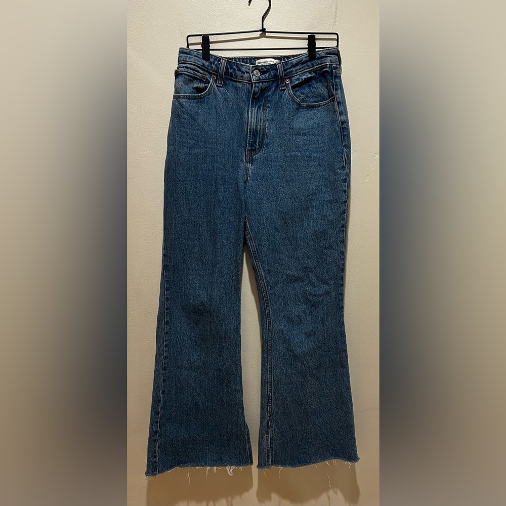Abercrombie & Fitch Classic Indigo Wide Leg Jeans